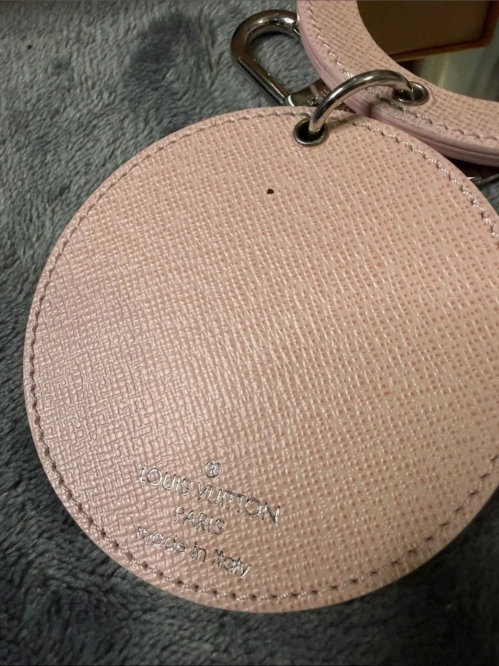 Louis Vuitton Light Pink Epi Leather Round Mirror Bag Charm/Key Holder